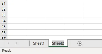 Gray box around the name, indicating we can rename this sheet.